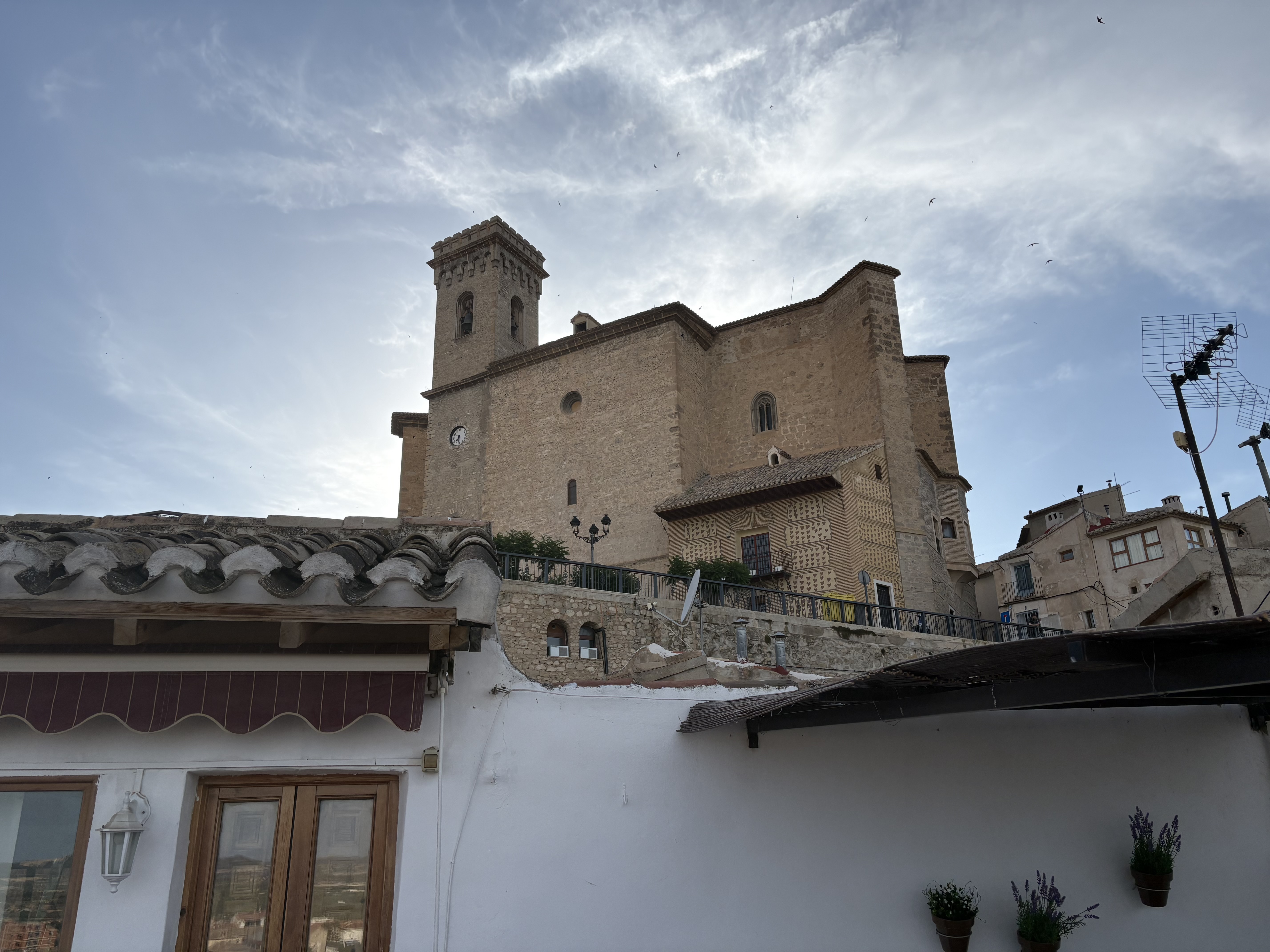 Terraza de Casa Mirador con vistas a la sierra de Moratalla