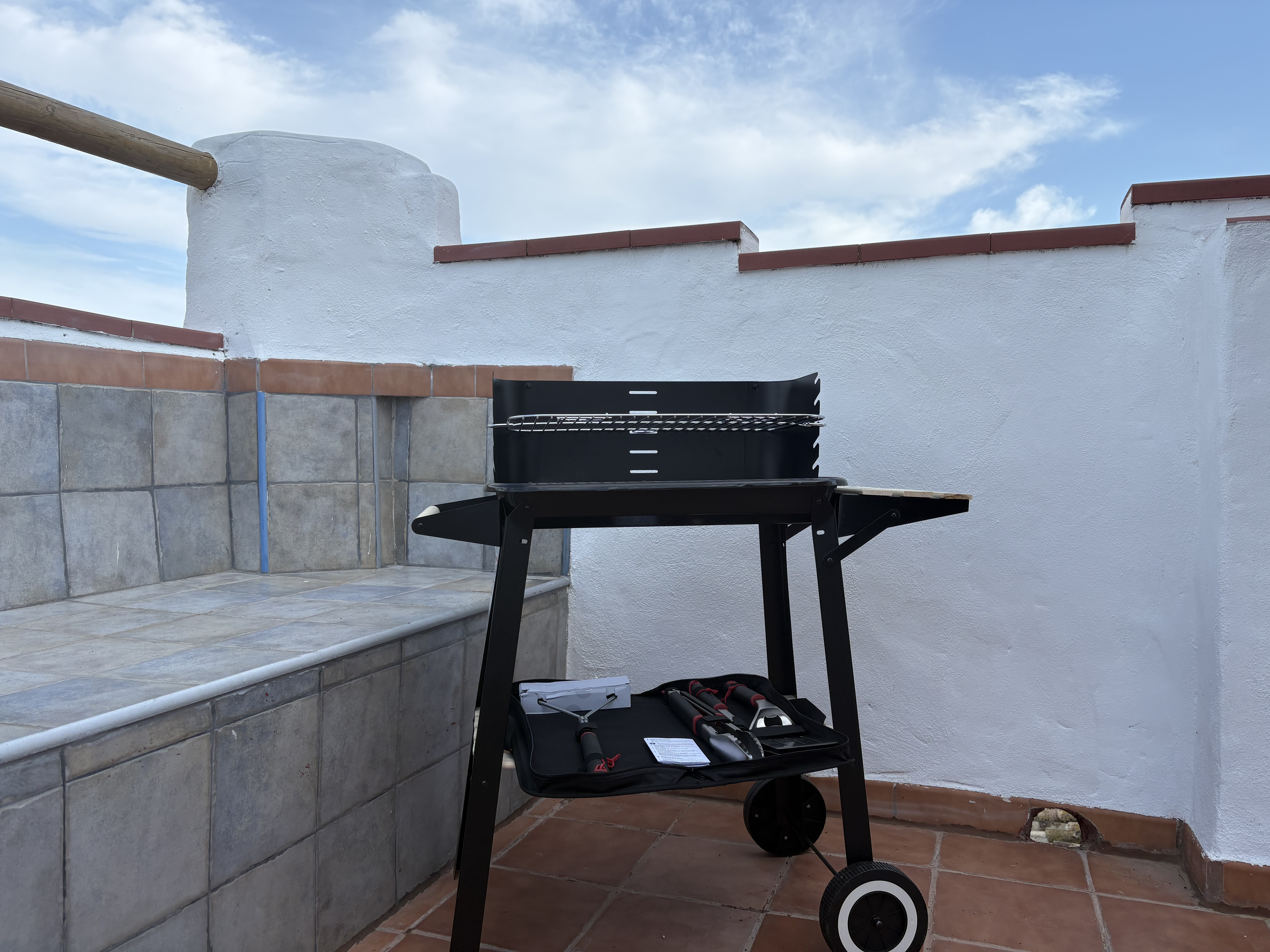 Casa Mirador · terraza al atardecer